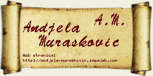 Anđela Murašković vizit kartica